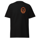 Blue Collar Blaze Tee - Flaming Skull Graphic T-Shirt | Blue Collar Bankroll