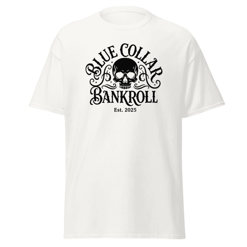 Blue Collar Bankroll White Tee
