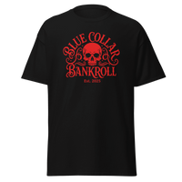 Blue Collar Bankroll Black Tee (Red Logo)