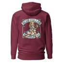 Blue Collar Bombshell Maroon Hoodie - Pinup Girl Graphic | Blue Collar Bankroll