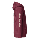 Blue Collar Bombshell Maroon Hoodie - Pinup Girl Graphic | Blue Collar Bankroll