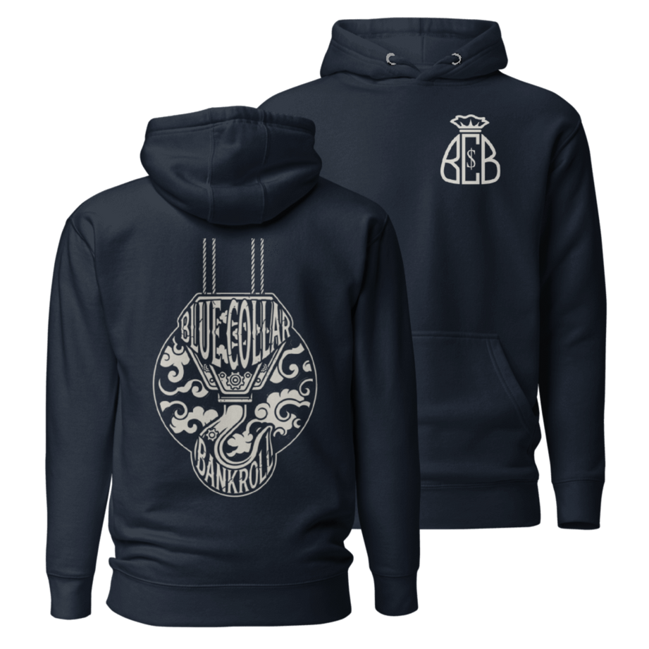 Bankroll Hoodie — BCB Moneybag Logo | Blue Collar Bankroll