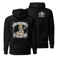 Blue Collar Bombshell Hoodie - Pinup Girl Graphic | Blue Collar Bankroll