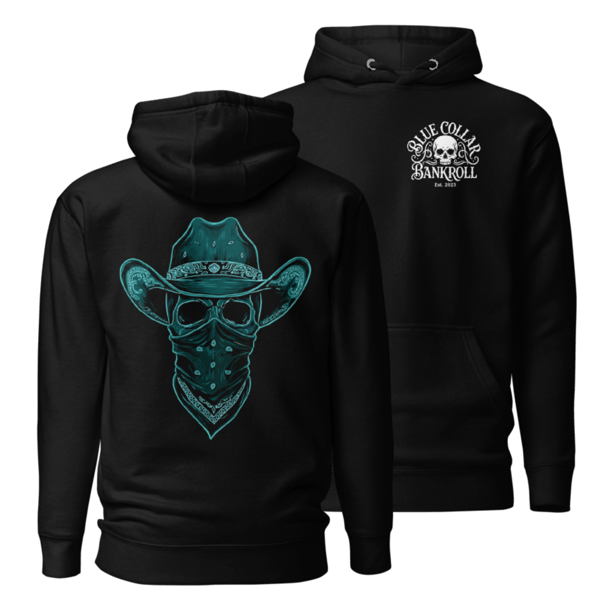 Blue Collar Outlaw Hoodie - Electric Blue Edition