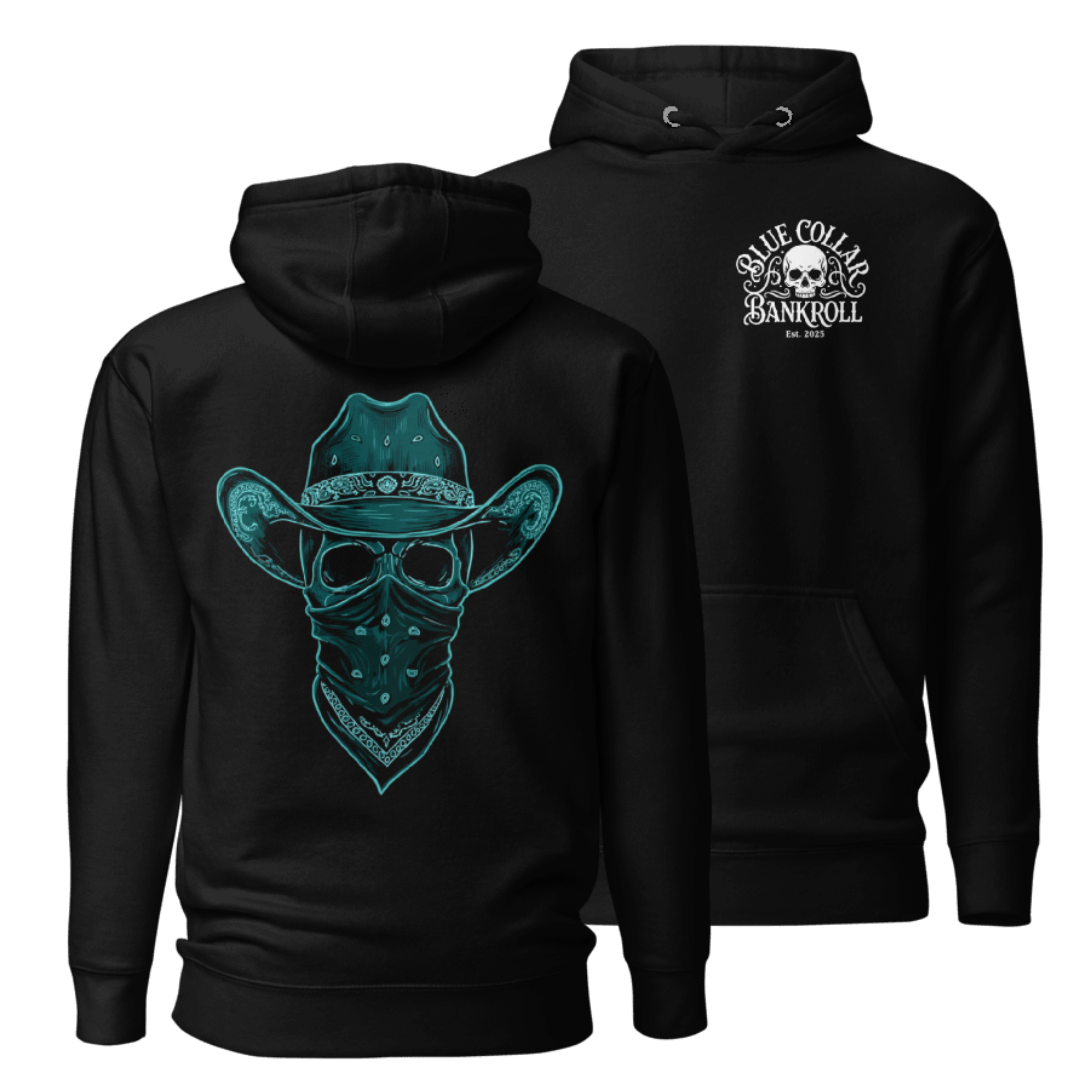 Blue Collar Outlaw Hoodie - Electric Blue Edition
