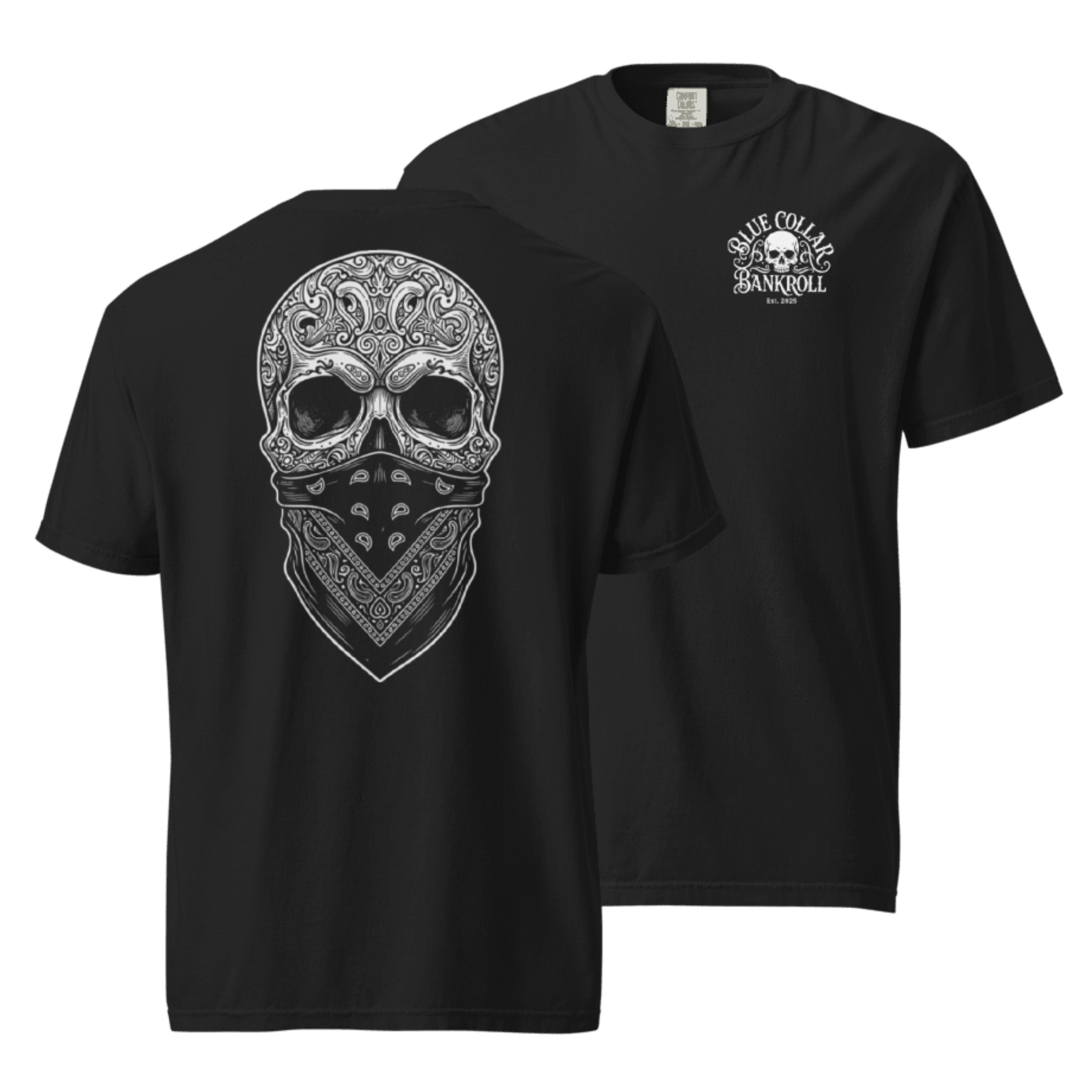 Overtime Bandit Tee - Big Logo Back | Blue Collar Bankroll