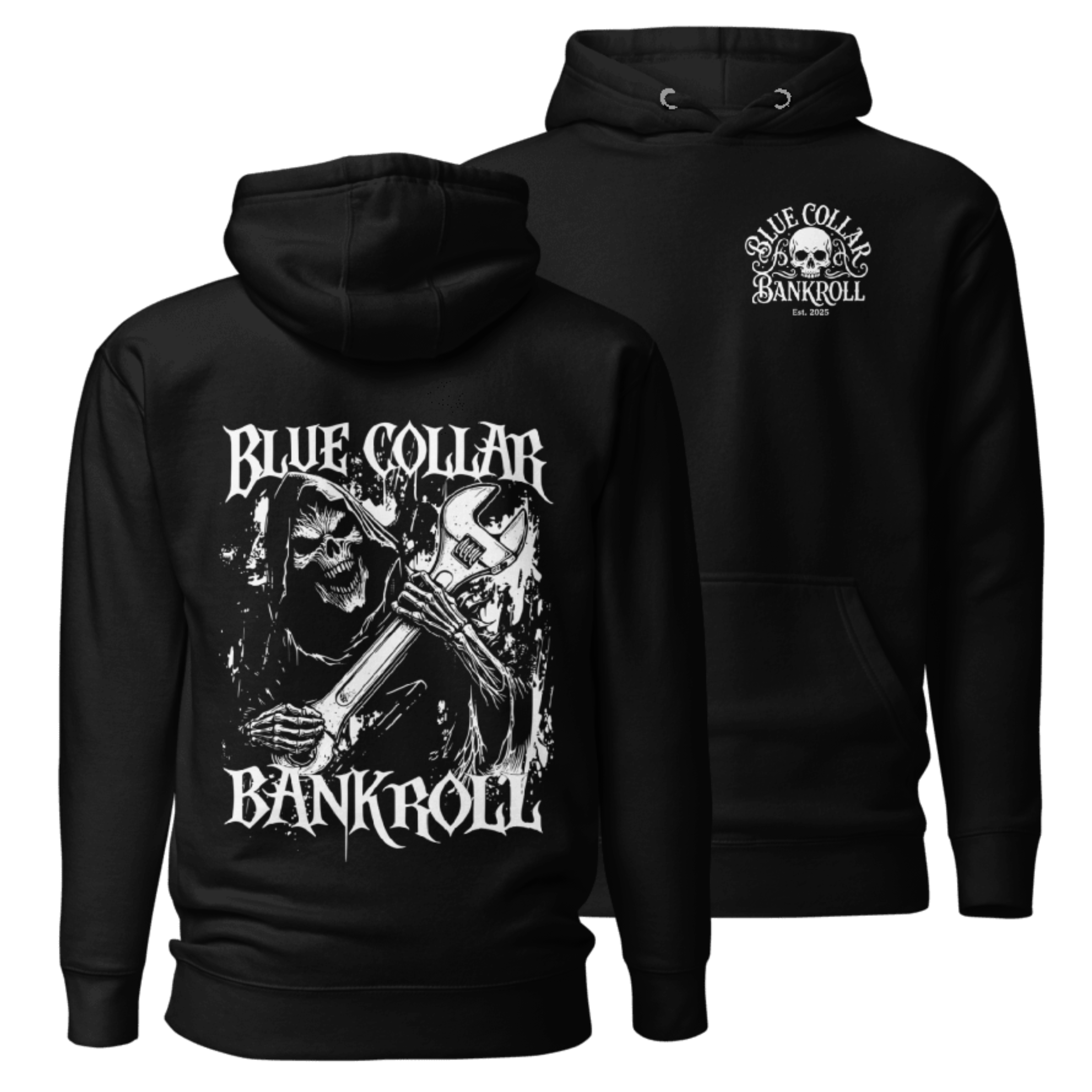 The Grim Wrencher Hoodie | Blue Collar Bankroll