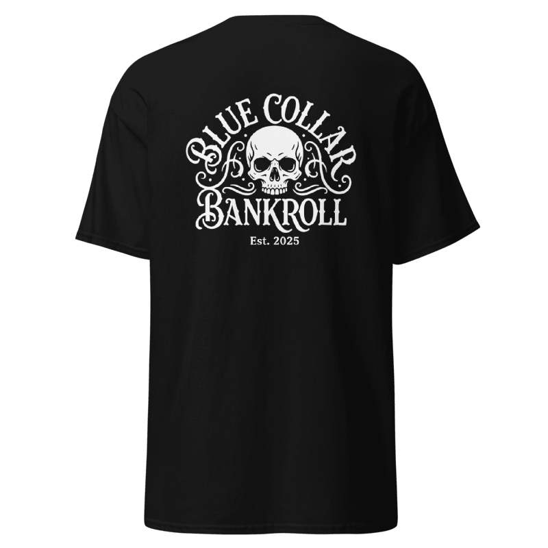 Blue Collar Moneybag Tee Black - Signature Logo T-Shirt | Blue Collar Bankroll