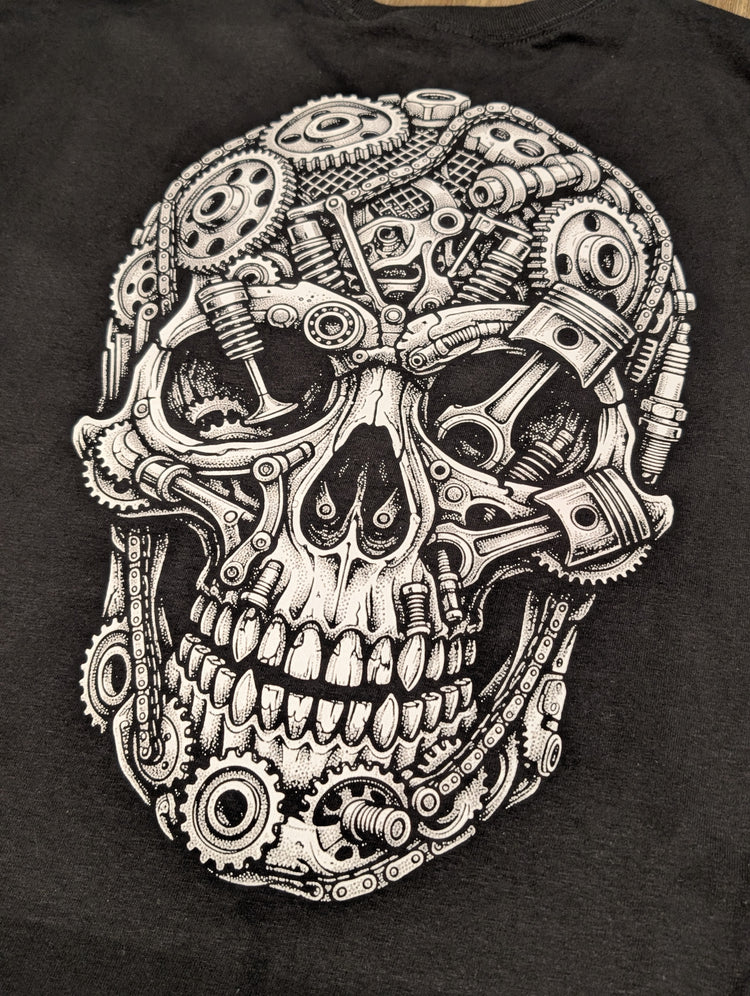 Close-up photo of the The Gearhead Tee