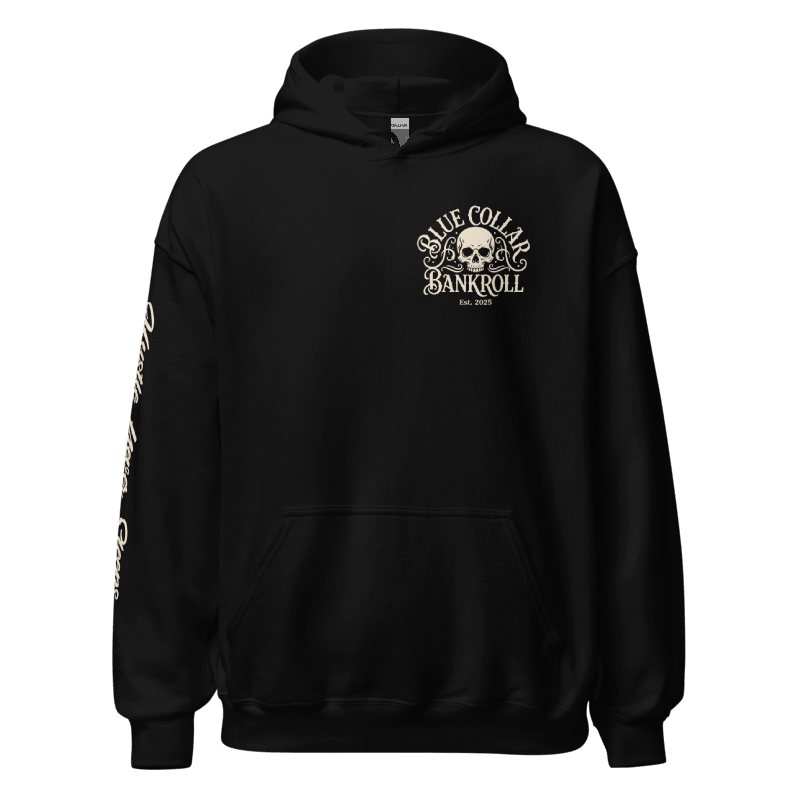 Blue Collar Bombshell Hoodie - Pinup Girl Graphic | Blue Collar Bankroll