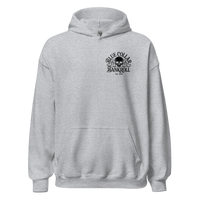 Blue Collar Bombshell Hoodie Grey - Pinup Girl Graphic | Blue Collar Bankroll