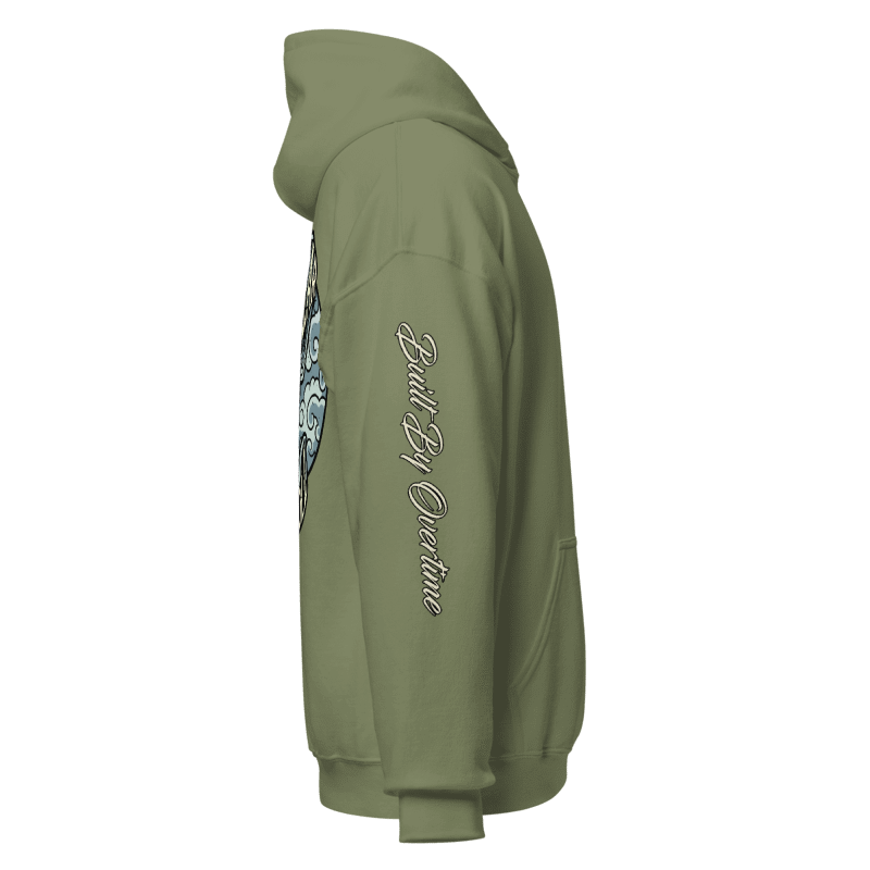 Big Hook Hoodie Green - Blue Collar Bankroll | Built by Overtime