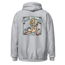 Blue Collar Bombshell Hoodie Grey - Pinup Girl Graphic | Blue Collar Bankroll