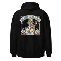 Blue Collar Bombshell Hoodie - Pinup Girl Graphic | Blue Collar Bankroll