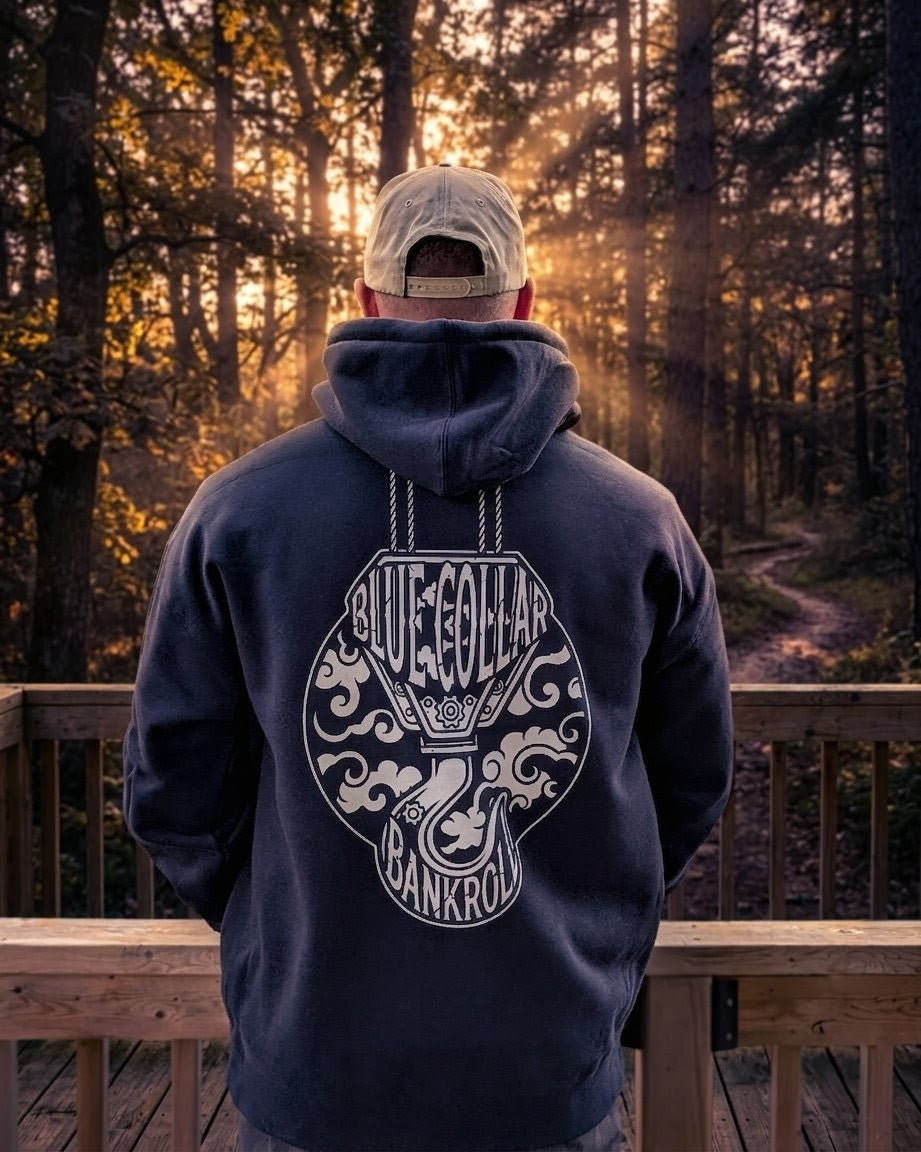Bankroll Hoodie — BCB Moneybag Logo | Blue Collar Bankroll