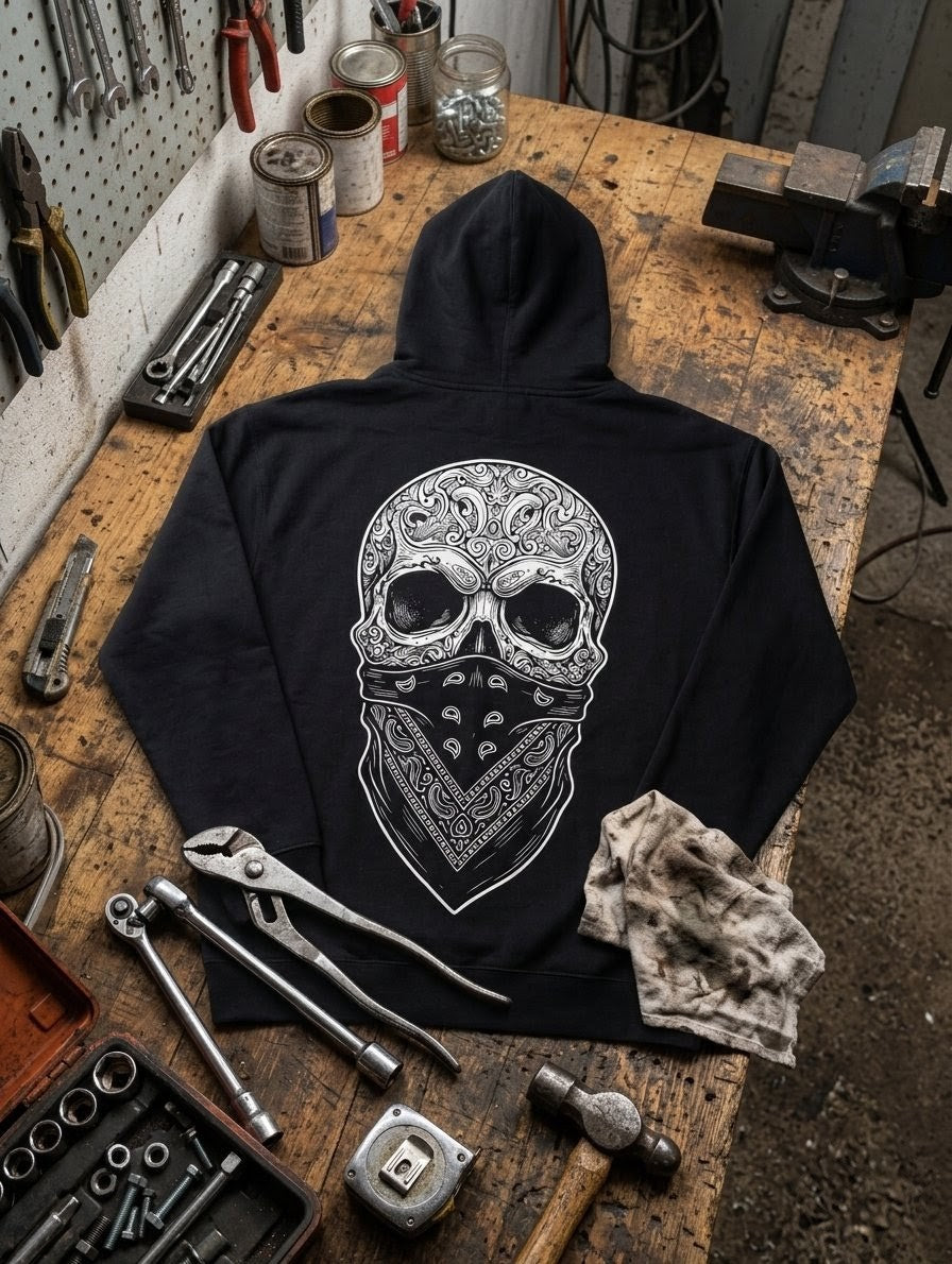 Overtime Bandit Hoodie - Big Logo Back | Blue Collar Bankroll